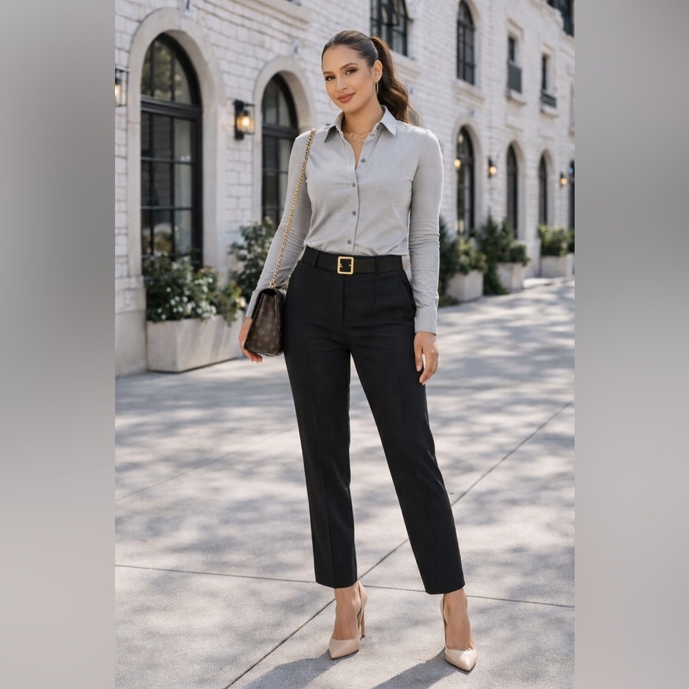 THEORY Riduro Button Down Top